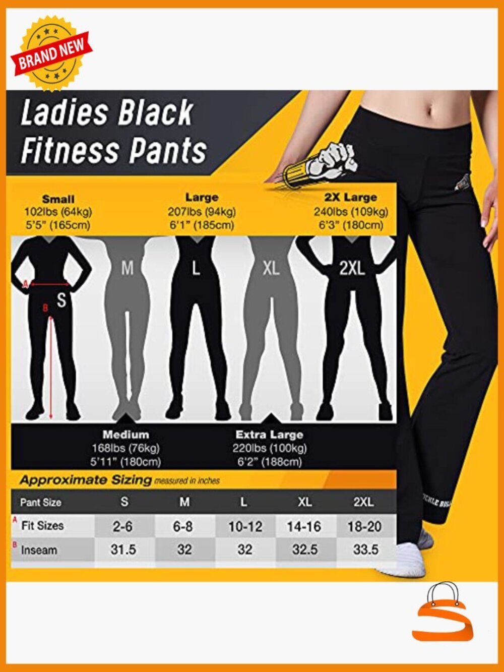 Cotton Spandex Fitness Pants High Rise Flared Yoga Pants - Picture 7 of 7